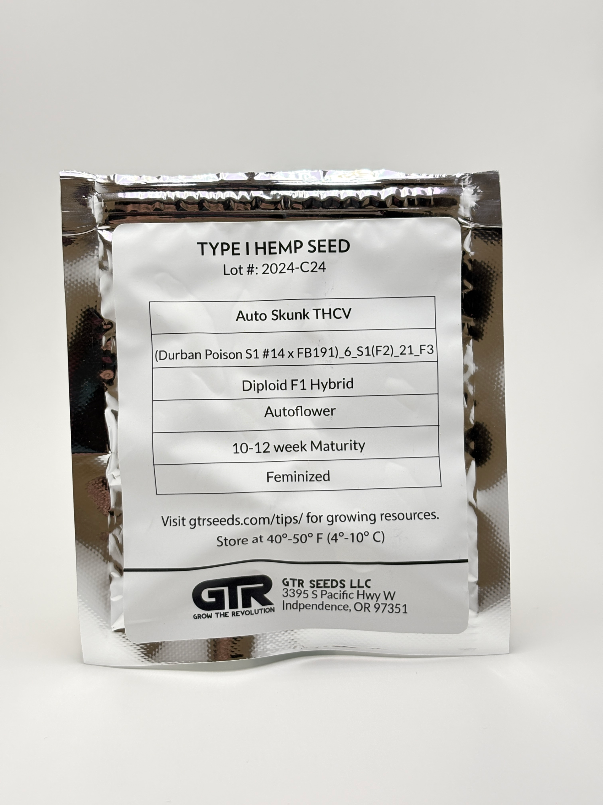 Auto Skunk THCV by GTR - Autoflower - 3 fem seeds