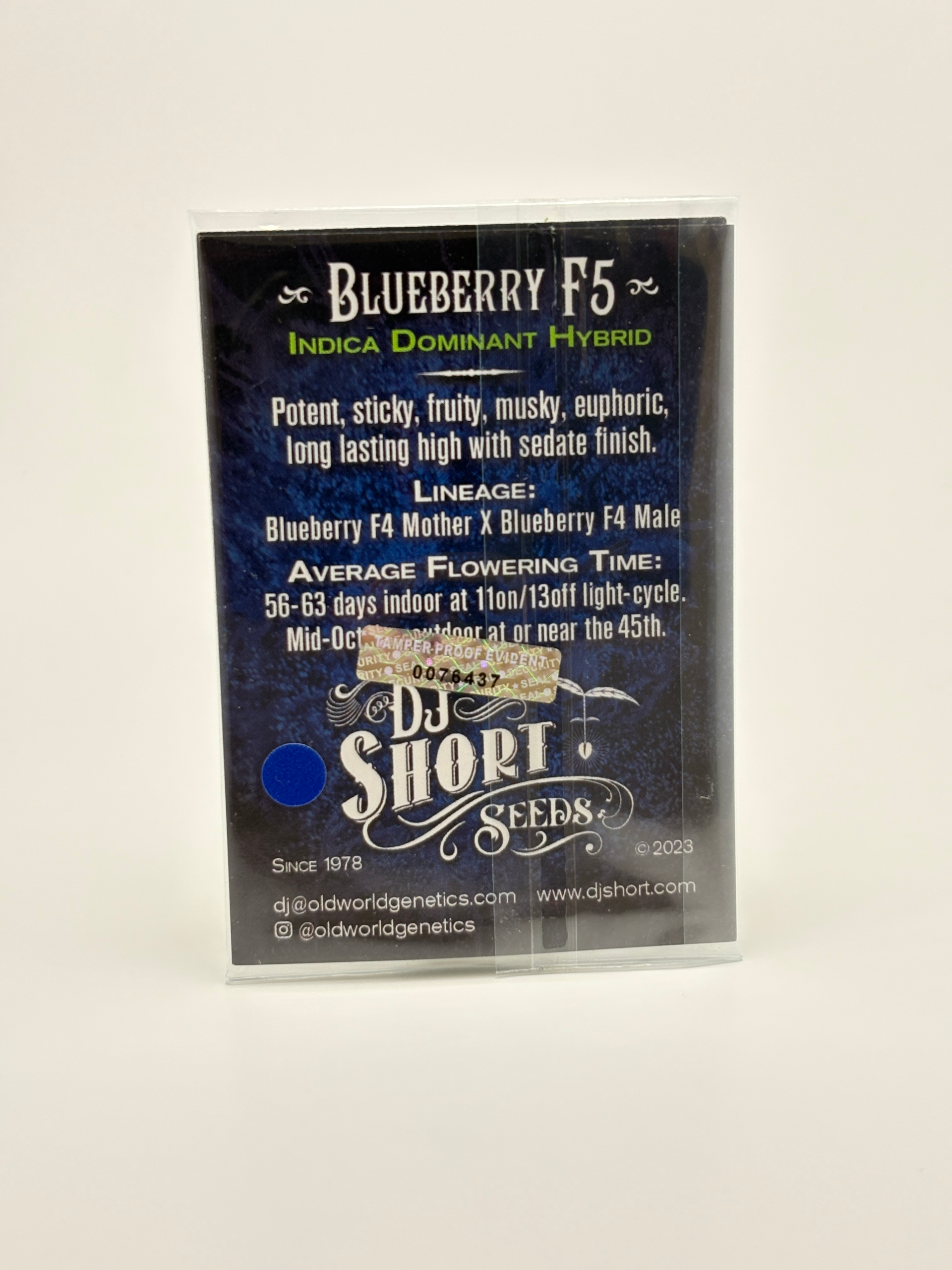 Blueberry F5 by DJ Short - Photoperiod - 6 reg seeds