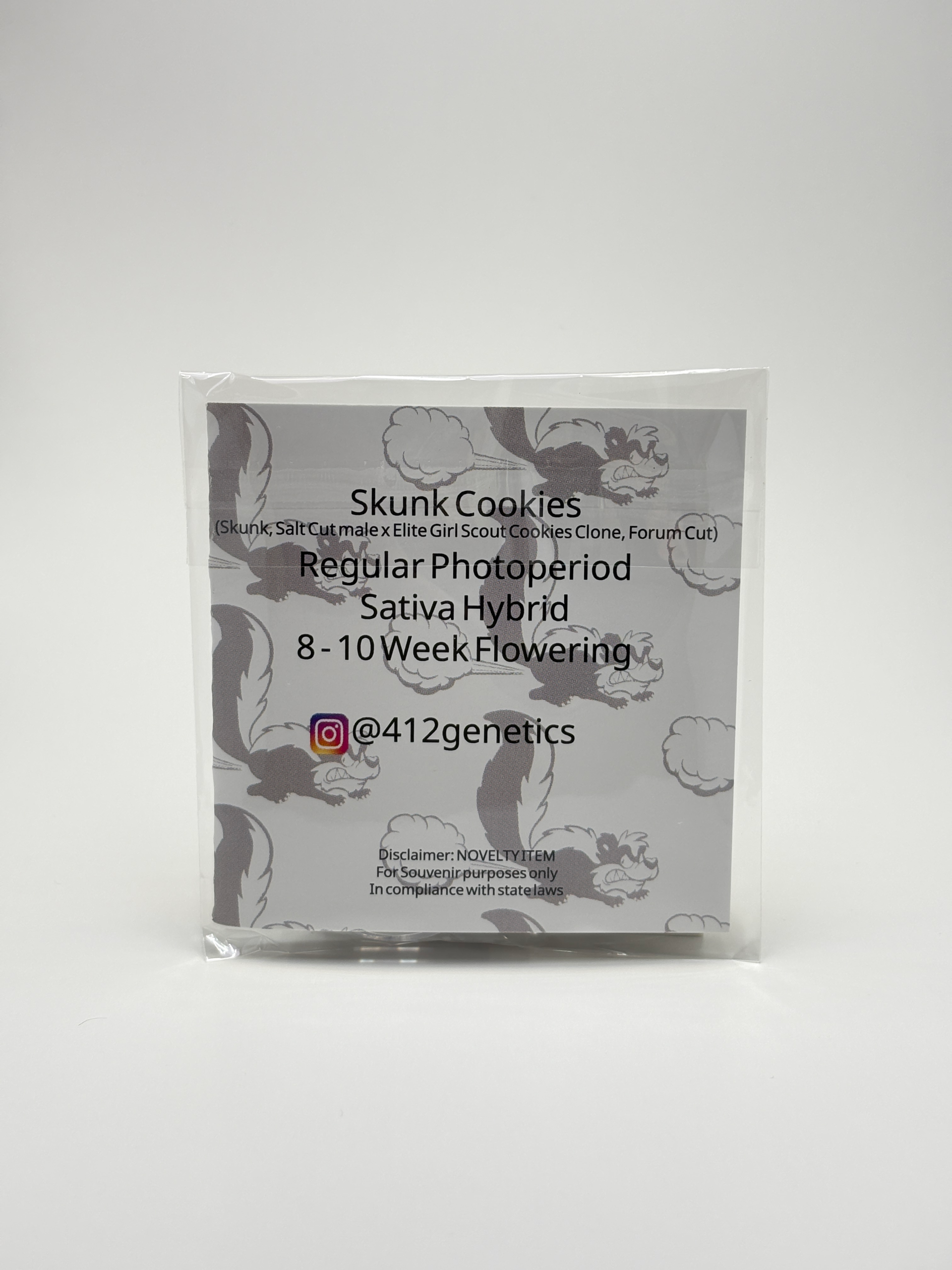 Skunk Cookies by 412 Genetics - Photoperiod - 10 reg seeds