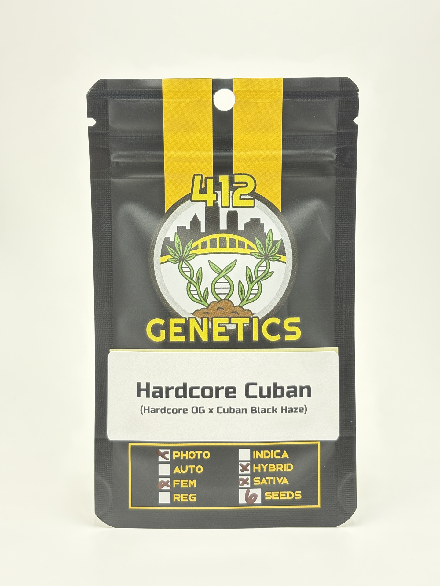 Hardcore Cuban by 412 Genetics - Photoperiod - 6 fem seeds