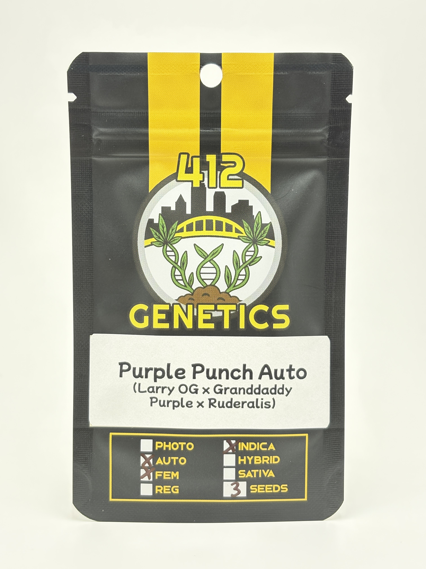 Purple Punch Auto by 412 Genetics - Autoflower - 3+ fem seeds